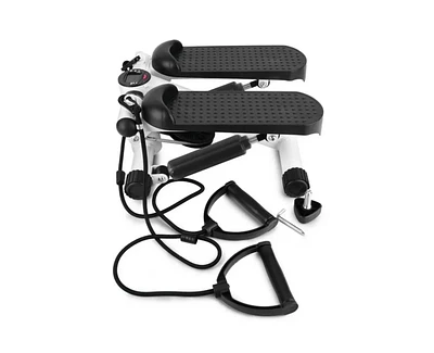 Multifunctional Stepper – Aerobic Fitness Machine with Electronic Monitor, Resistance Bands, and Slip-Resistant Footplates