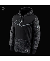 Men's Nike Black Carolina Panthers Rflctv Chevron Pullover Hoodie