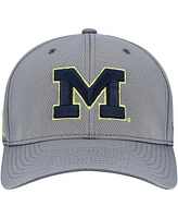 Top of the World Men's Gray Michigan Wolverines Reflex Hybrid Tech Flex Hat