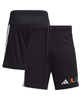 Adidas Men's Black Miami Hurricanes Aeroready 7" Shorts