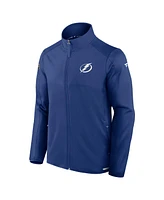 Fanatics Men's Blue Tampa Bay Lightning Authentic Pro Rink Fleece Full-Zip Jacket