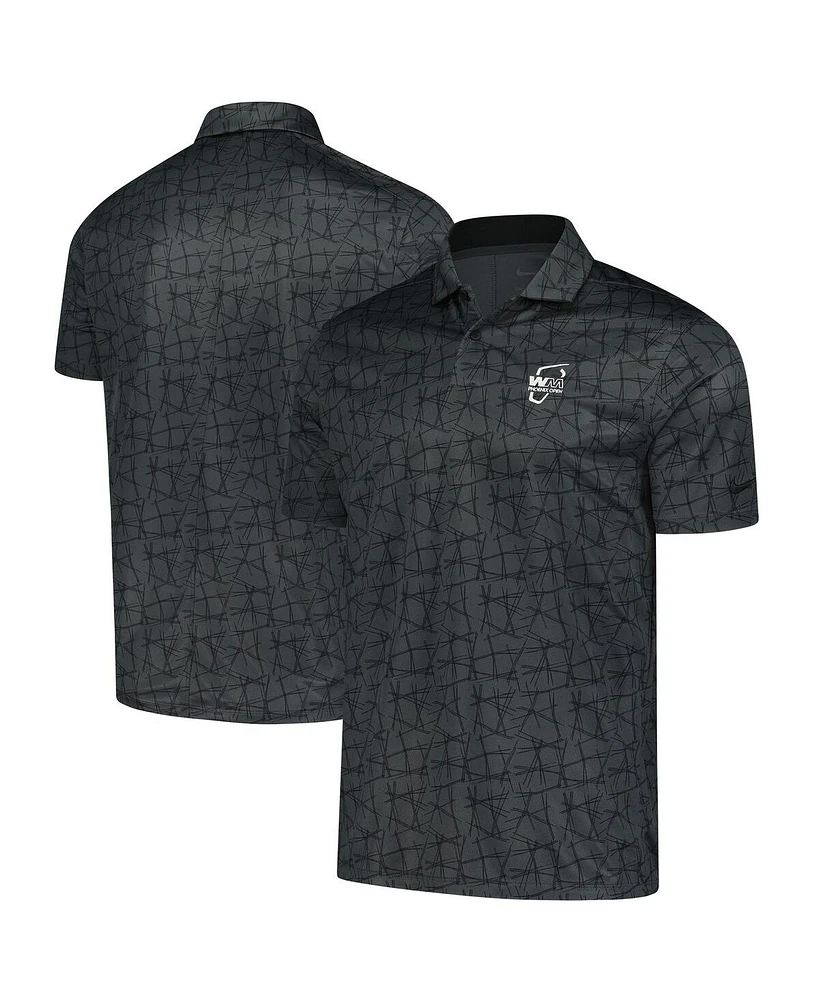 Nike Men's Anthracite Wm Phoenix Open Longleaf Performance Polo Shirt