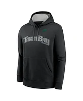 Nike Men's Black Tampa Bay Rays Rewind Club Logo Pullover Hoodie
