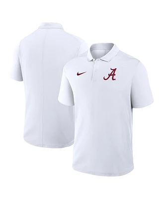 Nike Men's White Alabama Crimson Tide Primetime Victory Primary Logo Performance Polo Shirt