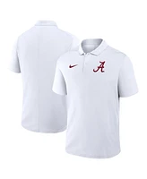 Nike Men's White Alabama Crimson Tide Primetime Victory Primary Logo Performance Polo Shirt