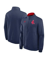 Nike Men's Navy Boston Red Sox Cooperstown Collection Fleece Half-Zip Pullover Sweatshirt