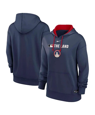 Nike Women's Navy Cleveland Guardians Authentic Collection City Connect Performance Pullover Hoodie
