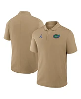 Jordan Men's Tan Florida Gators Primetime Victory Primary Logo Performance Polo Shirt