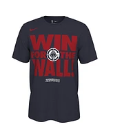 Nike Men's and Women's Navy La Clippers 2025 Nba Playoffs On-Court Mantra T-Shirt