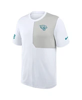 Nike Men's White Jacksonville Jaguars Sideline Uv Performance Coach Shirt