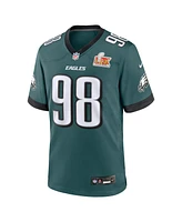Nike Men's Jalen Carter Midnight Green Philadelphia Eagles Super Bowl Lix Game Player Jersey