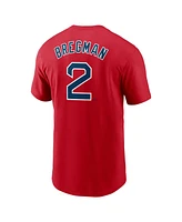 Nike Men's Alex Bregman Red Boston Red Sox Fuse Name Number T-Shirt