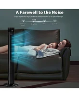 Cowsar Tower Fan Portable Floor Fans 85°Oscillating 43'' Quiet Cooling 12H Timer Remote Control Standing Bladeless Electric 3 Speeds Wind M
