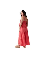 Ingrid + Isabel Maternity Smocked Bodice Maxi Dress