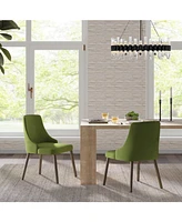 Adrian Modern Easy Assembly Space-Saving Dining Chair,Set of 2