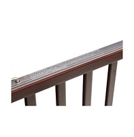 L.a. Baby The Little Wood Crib-Mini/Portable Folding Wood Crib-Cherry