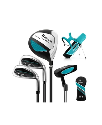 Junior Complete Golf Club Set Right Hand with Rain Hood for Kids-Blue