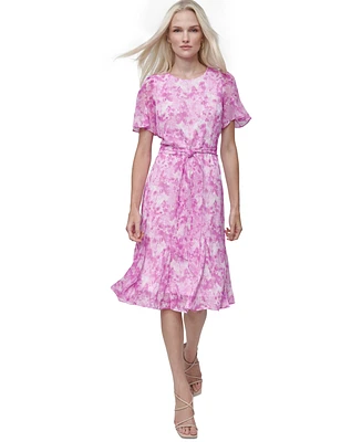Dkny Women's Abstract-Print Midi Dress