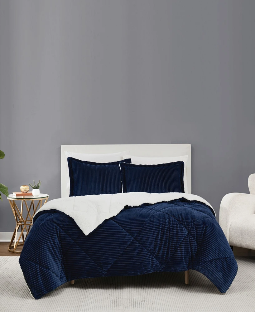 Brooklyn Loom Essential Corduroy 2-Pc. Comforter Set, Twin/Twin Xl