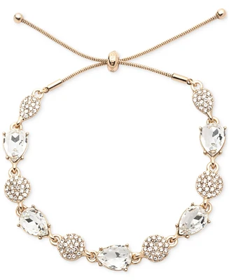 Givenchy Pave Cluster & Pear-Shape Crystal Slider Bracelet