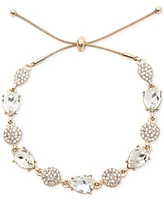 Givenchy Pave Cluster & Pear-Shape Crystal Slider Bracelet