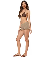Edikted Women's Kairi Bead Crochet Shorts