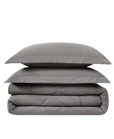 Cannon Oversized Cotton Percale 3-Pc. Comforter Set