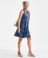 Style & Co Petite Floral-Print Flip-Flop Dress, Exclusively at Macy's