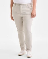 Style & Co Plus High-Rise Straight-Leg Jeans, Created for Macy's