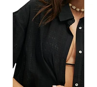 Cotton On Women's The Essential Short-Sleeve Beach Shirt
