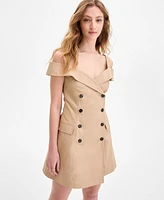 French Connection Women's Lightweight Trench Mini Dress