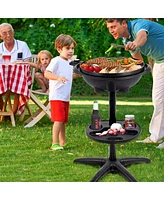 1350 W Outdoor Electric Bbq Grill with Removable Stand