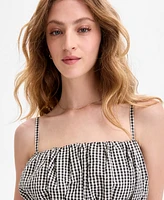 French Connection Women's Gingham Crop Top