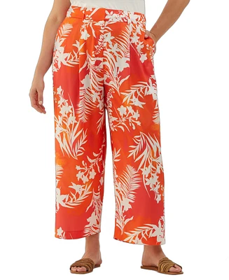 Ella Rafaella Plus Wide Leg Ankle Pants