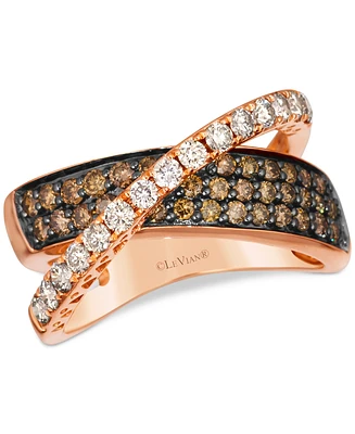 Le Vian Nude Diamond Crossover Ring (1-1/6 ct. t.w.) Ring in 14k Rose Gold