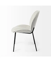 Set of 2 Fabric Side Chairs with Cushioned Seats for Dining and Home Decor
