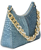 Brahmin Mod Esme Denim Secour Medium Leather Shoulder Bag