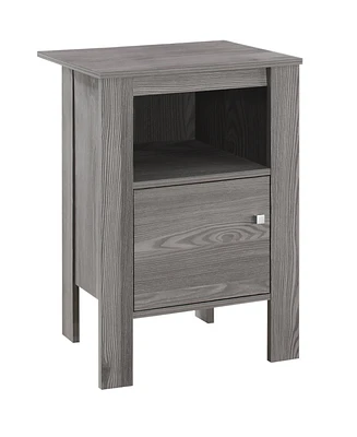 Modern Wood End Table with Bottom Shelf – Space-Saving Design