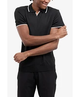 Spring + Mercer Men's Johnny Collar Short Sleeve Sweater Polo
