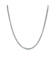 Bling Jewelry Set of 2 Solid 6MM Sterling Silver Miami Cuban Curb Chain Necklace 18 & 20 Inch