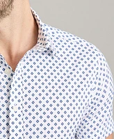 UNTUCKit Men's Regular Fit Wrinkle-Free Performance Tidwell Short Sleeve Button Up Shirt