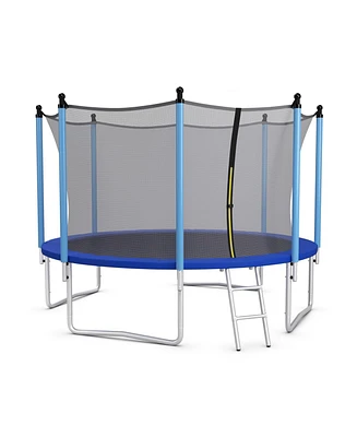 Outdoor Trampoline with Safety Closure Net