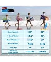 37" Body Board with Wrist Leash Fiberclad Cover Phuzion Core Crescent Tail