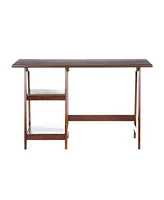 Multi-Function Computer Desk with Adjustable Shelves and Cable Management