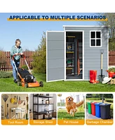 5x3ft Resin Outdoor Storage Shed Kit-Perfect to Store Patio Furniture