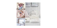 Hammock Swing Chair, 300 Lbs Capacity, Portable 31.5'' for Indoor/Outdoor Use