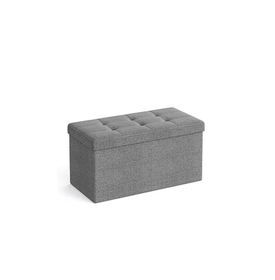 Songmics Home Folding Storage Ottoman Bench