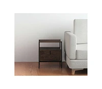 Minimalist Solid Wood Square Accent Table – Ideal for Small Spaces