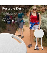 Folding Stool with Built-in Handle for Adults