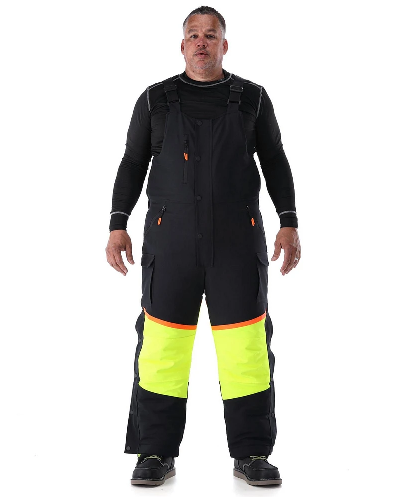 RefrigiWear Men's FrostFlex Insulated Bib Overalls - Flexible, Water-Repellent, Thermal Protection for Extreme Cold